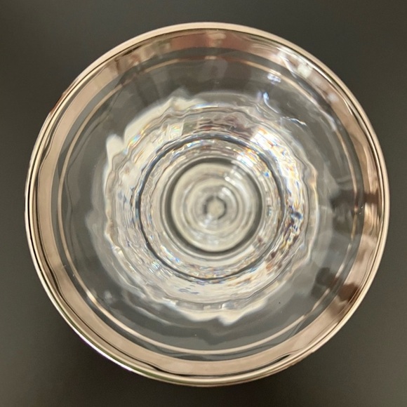 Mikasa Sonata Platin Lead Crystal Candlestick Silver Trim - Picture 5 of 7